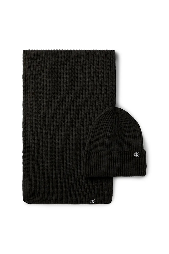 Детская шапка и шарф Calvin Klein Jeans, черный 
Детская шапка и шарф Calvin Klein Jeans, черный
