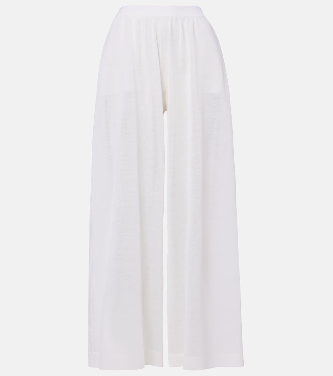 Широкие брюки из льна и шелка Alaïa, Blanc
Широкие брюки из льна и шелка Alaïa, Blanc