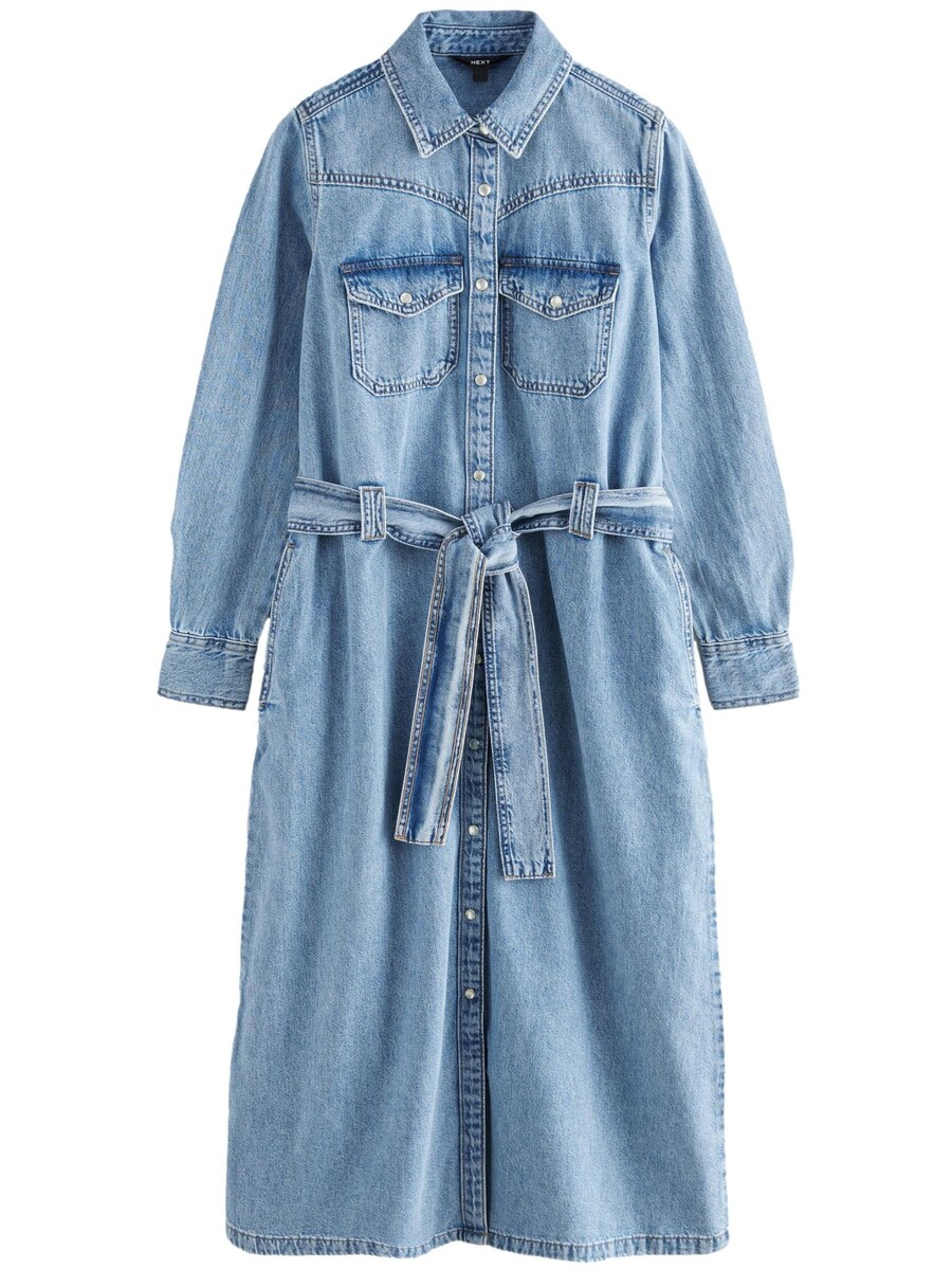 Платье-рубашка Next, синий
Платье-рубашка Next, синий