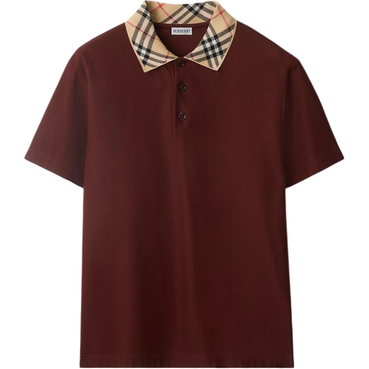 Поло с коротким рукавом и воротником на пуговицах Burberry, красный
Поло с коротким рукавом и воротником на пуговицах Burberry, красный