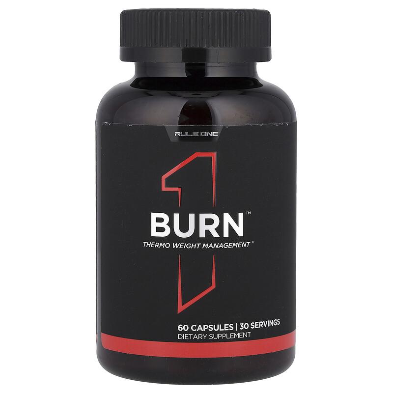 Rule One Proteins, Burn , Thermo Weight Management, 60 капсул
Rule One Proteins, Burn , Thermo Weight Management, 60 капсул