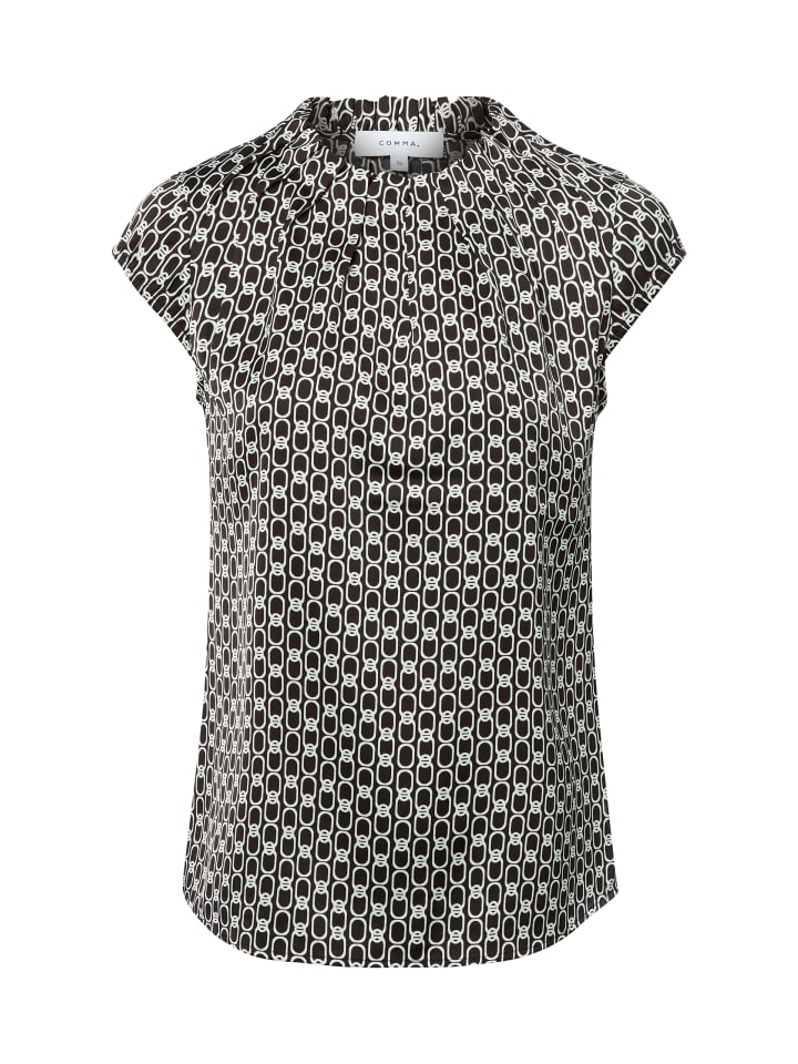 Черно-белая блузка comma
Черно-белая блузка comma