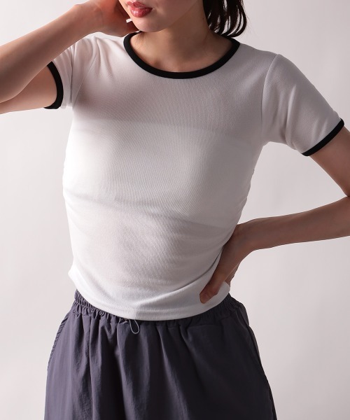 Футболка с коротким рукавом, компактная, двухцветная NANAHACHI, белый
Футболка с коротким рукавом, компактная, двухцветная NANAHACHI, белый