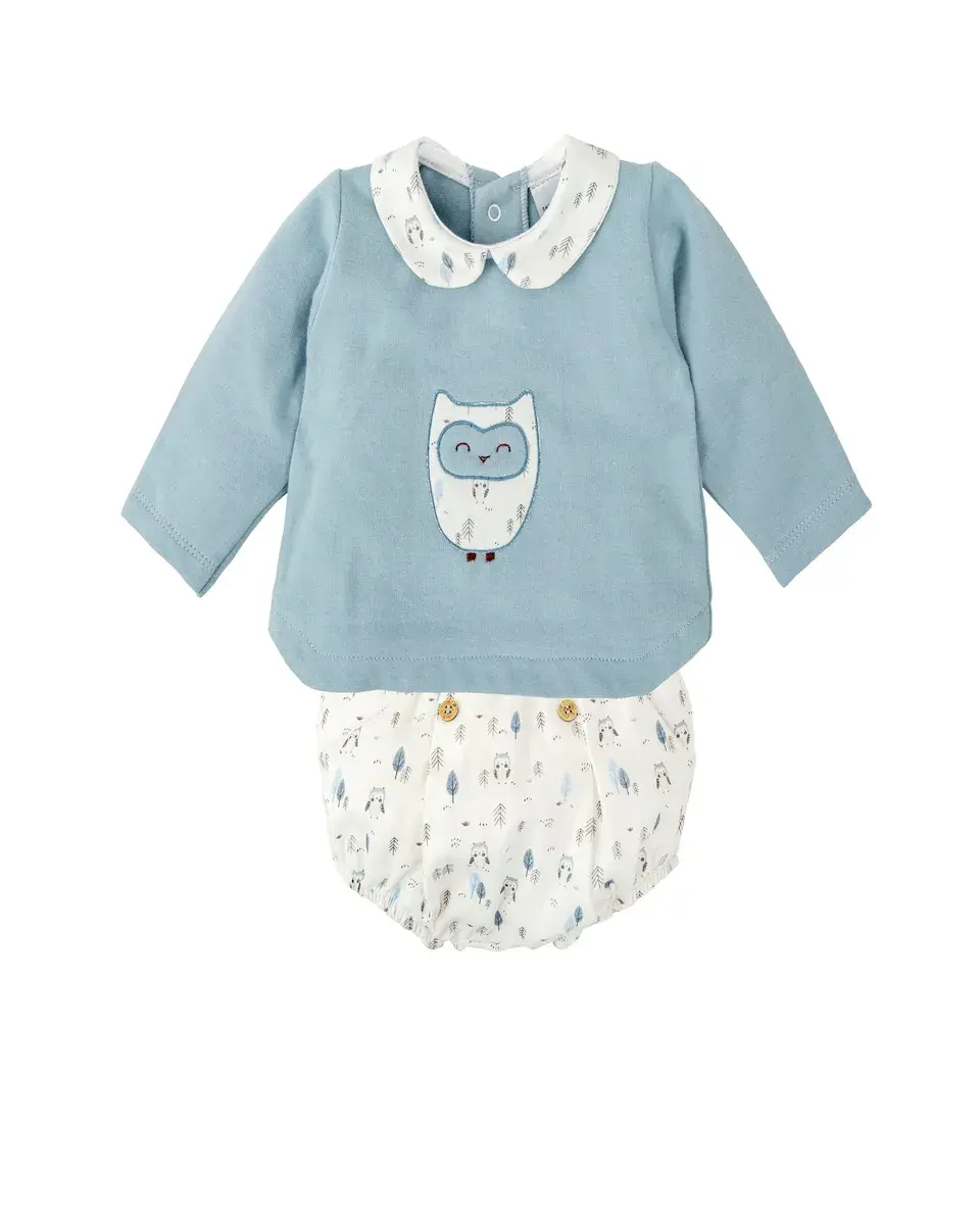 Комплект для мальчика толстовка с воротником для младенца и соответствующие трусики BABIDÚ, синий
Комплект для мальчика толстовка с воротником для младенца и соответствующие трусики BABIDÚ, синий