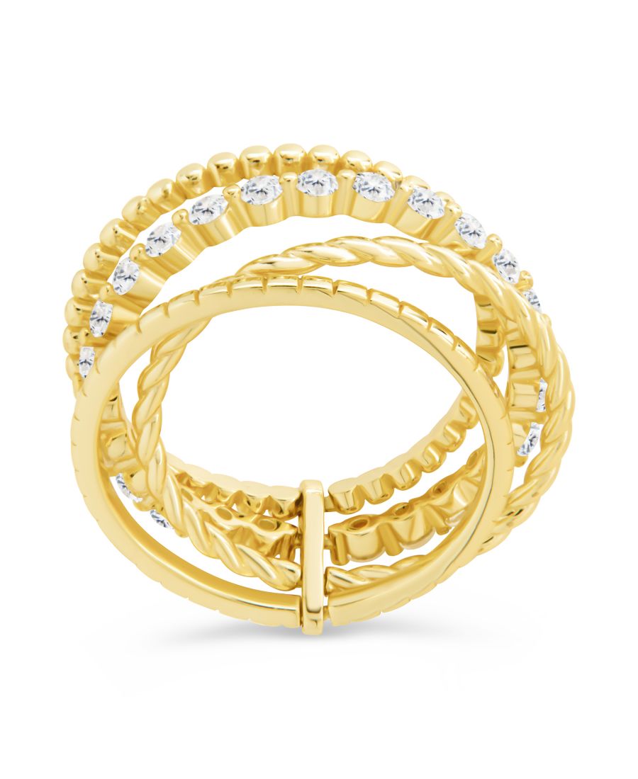 Кольцо Cassidy с кубическим цирконием и текстурированной поверхностью Sterling Forever, Gold
Кольцо Cassidy с кубическим цирконием и текстурированной поверхностью Sterling Forever, Gold