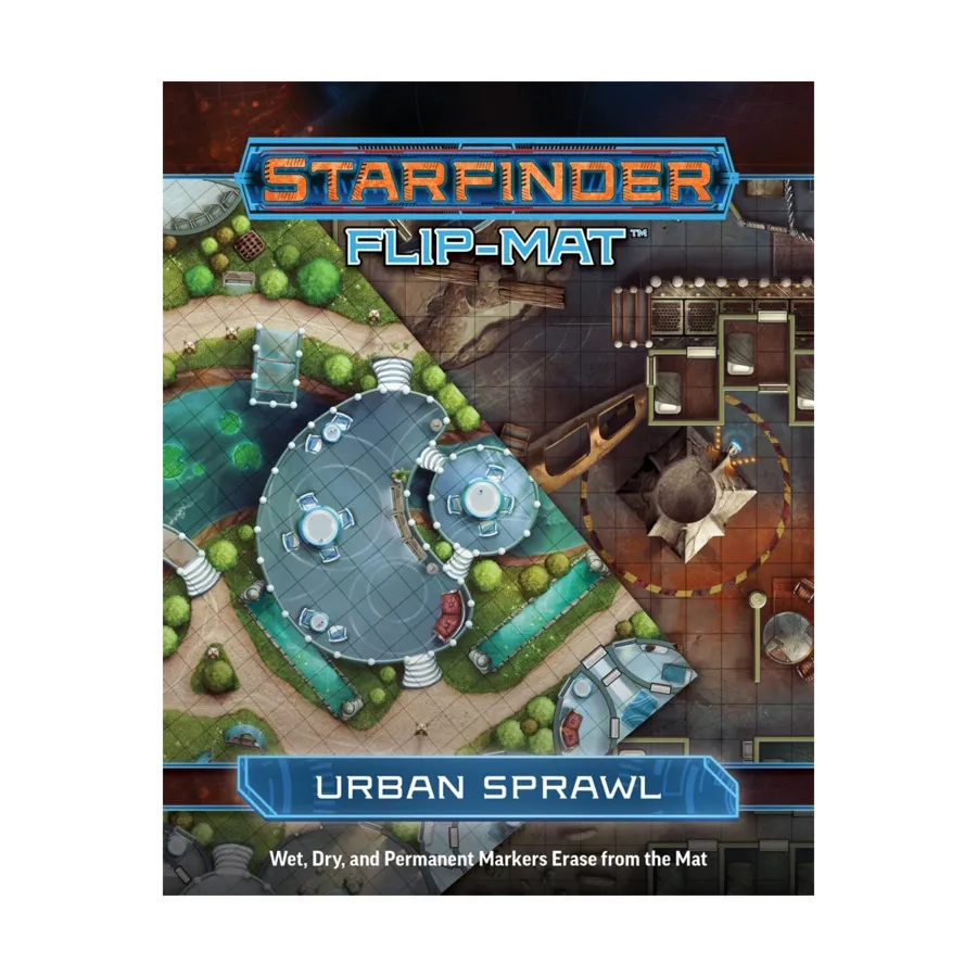 Коврик-флип - Городская застройка, Starfinder Campaign Setting - Flip-Mats & Map Folios
Коврик-флип - Городская застройка, Starfinder Campaign Setting - Flip-Mats & Map Folios