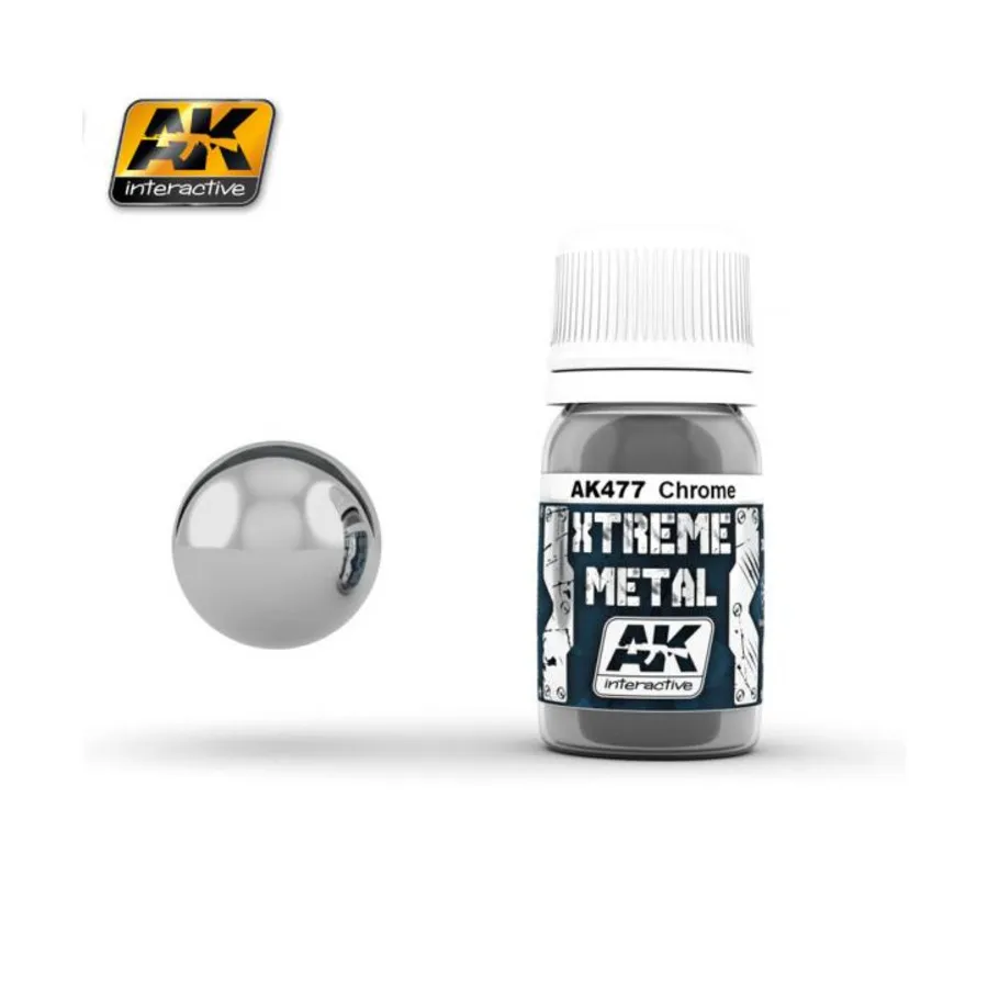 Хром (30мл), Paint - Xtreme Metal (AK-Interactive)
Хром (30мл), Paint - Xtreme Metal (AK-Interactive)