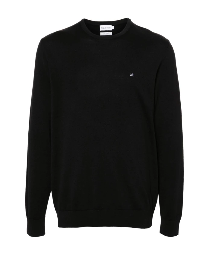 Свитер с шелковой вышивкой Calvin Klein, черный
Свитер с шелковой вышивкой Calvin Klein, черный