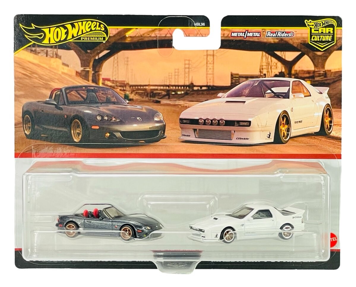Hot Wheels Premium '04 Mazda Mazdaspeed Miata + Mazda Rx7 Fc Pandem Hrr75
Hot Wheels Premium '04 Mazda Mazdaspeed Miata + Mazda Rx7 Fc Pandem Hrr75