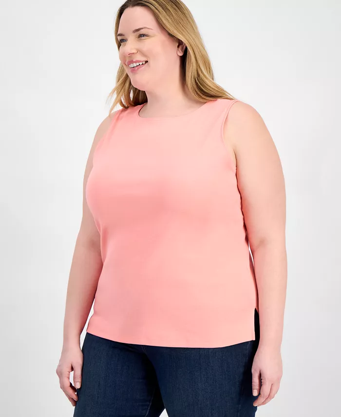 Плюс сайз майка с лодочкой Style & Co, розовый
Плюс сайз майка с лодочкой Style & Co, розовый