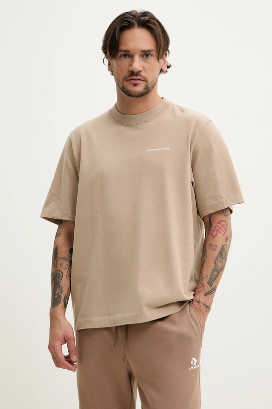 Хлопковая футболка Abercrombie & Fitch, бежевый
Хлопковая футболка Abercrombie & Fitch, бежевый