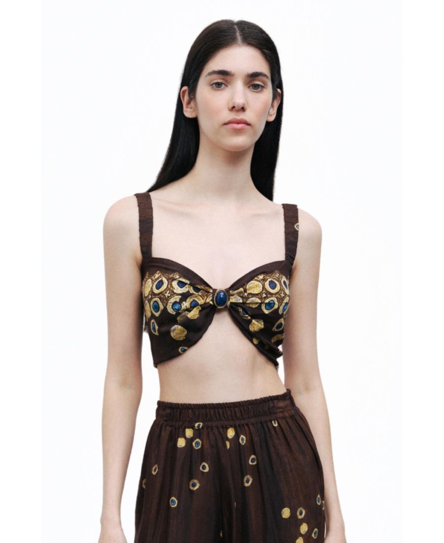 Женский укороченный топ с декоративными элементами NOCTURNE, Multi-colored
Женский укороченный топ с декоративными элементами NOCTURNE, Multi-colored