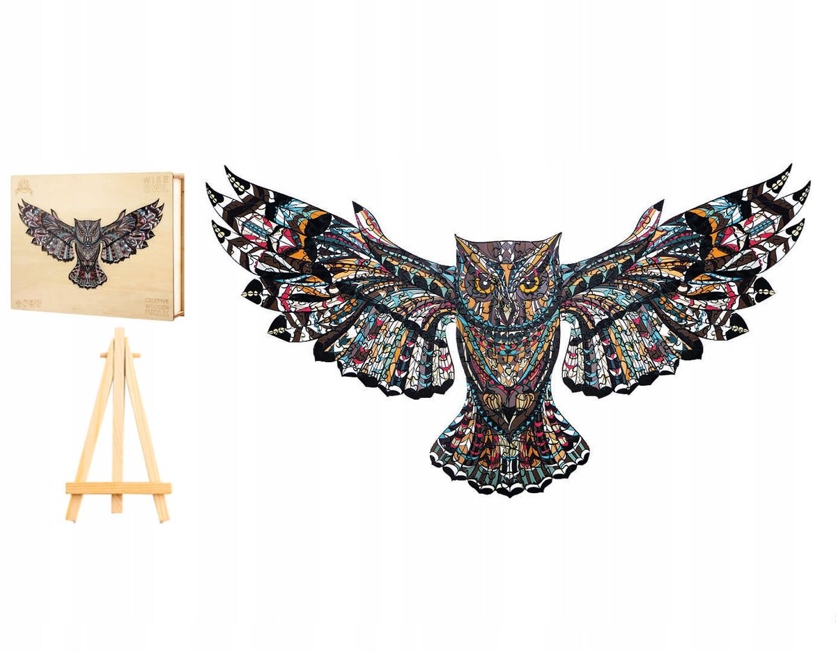 Большой Деревянный Пазл 271 Детали Крылатая Сова В Деревянной Коробке Pasjo24 
Большой Деревянный Пазл 271 Детали Крылатая Сова В Деревянной Коробке Pasjo24