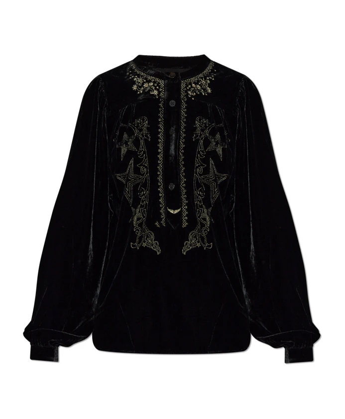 Велюровый топ тиги Zadig & Voltaire, черный
Велюровый топ тиги Zadig & Voltaire, черный