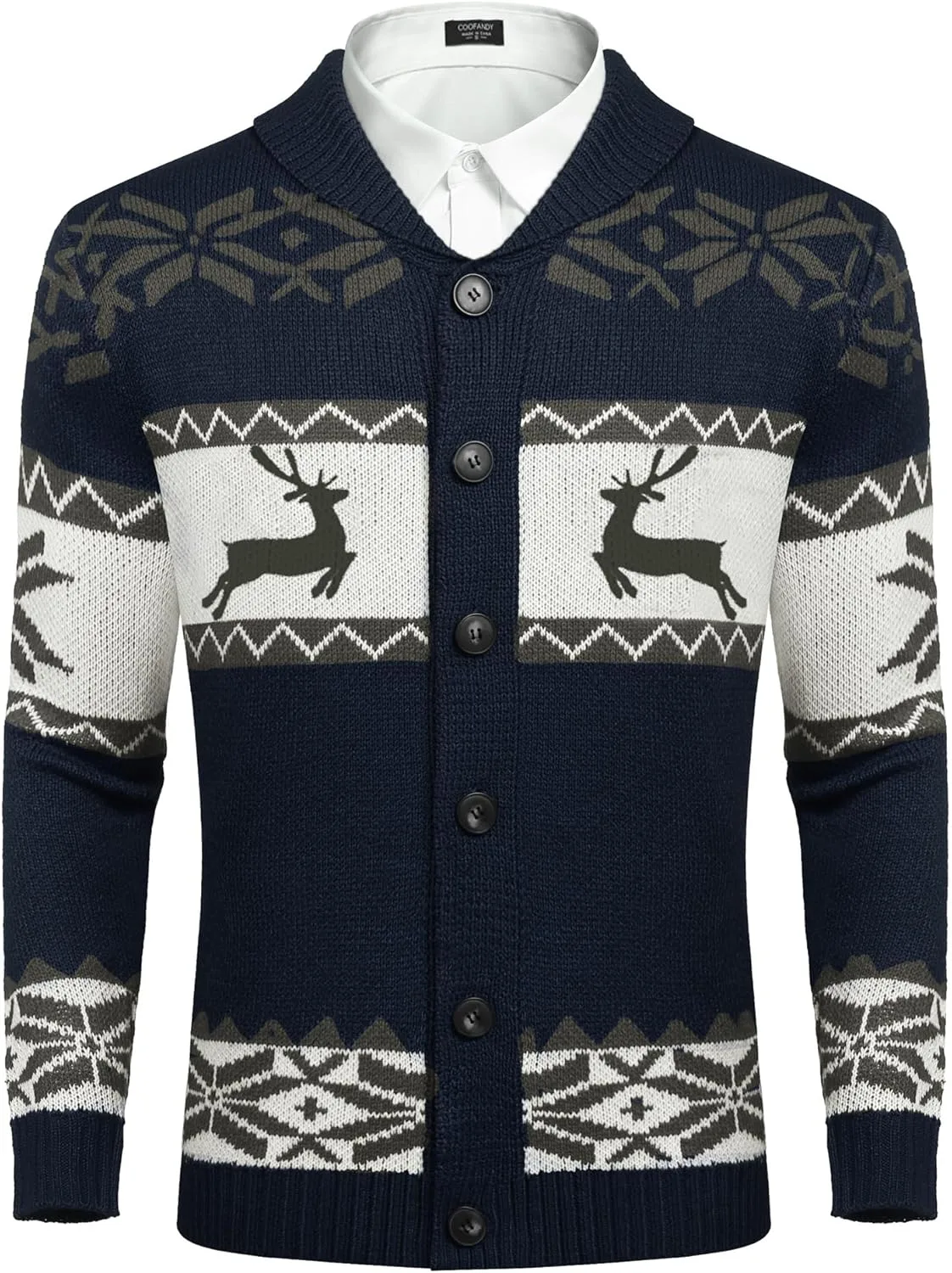 COOFANDY мужской кардиган с шейным платком и рождественским принтом
COOFANDY мужской кардиган с шейным платком и рождественским принтом