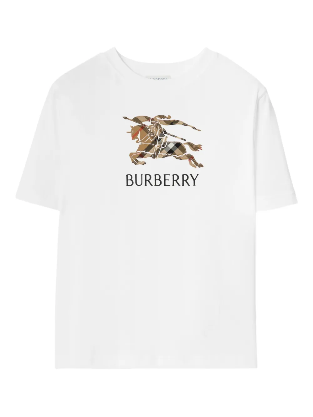 Хлопковая футболка с фирменной клеткой EKD Burberry Kids, белый
Хлопковая футболка с фирменной клеткой EKD Burberry Kids, белый