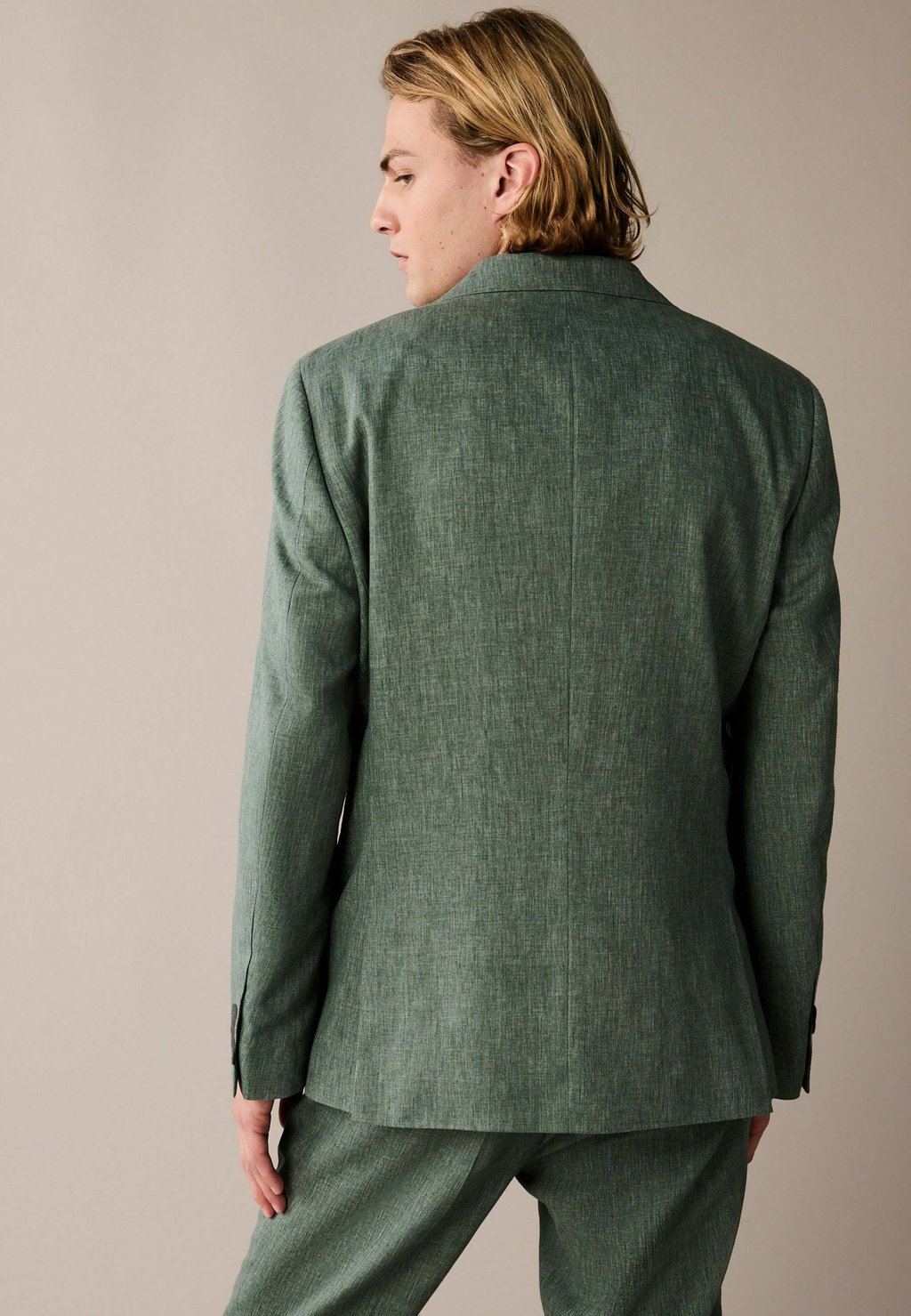 Пиджак TAILORED FIT REGULAR FIT Next, зеленый 
Пиджак TAILORED FIT REGULAR FIT Next, зеленый