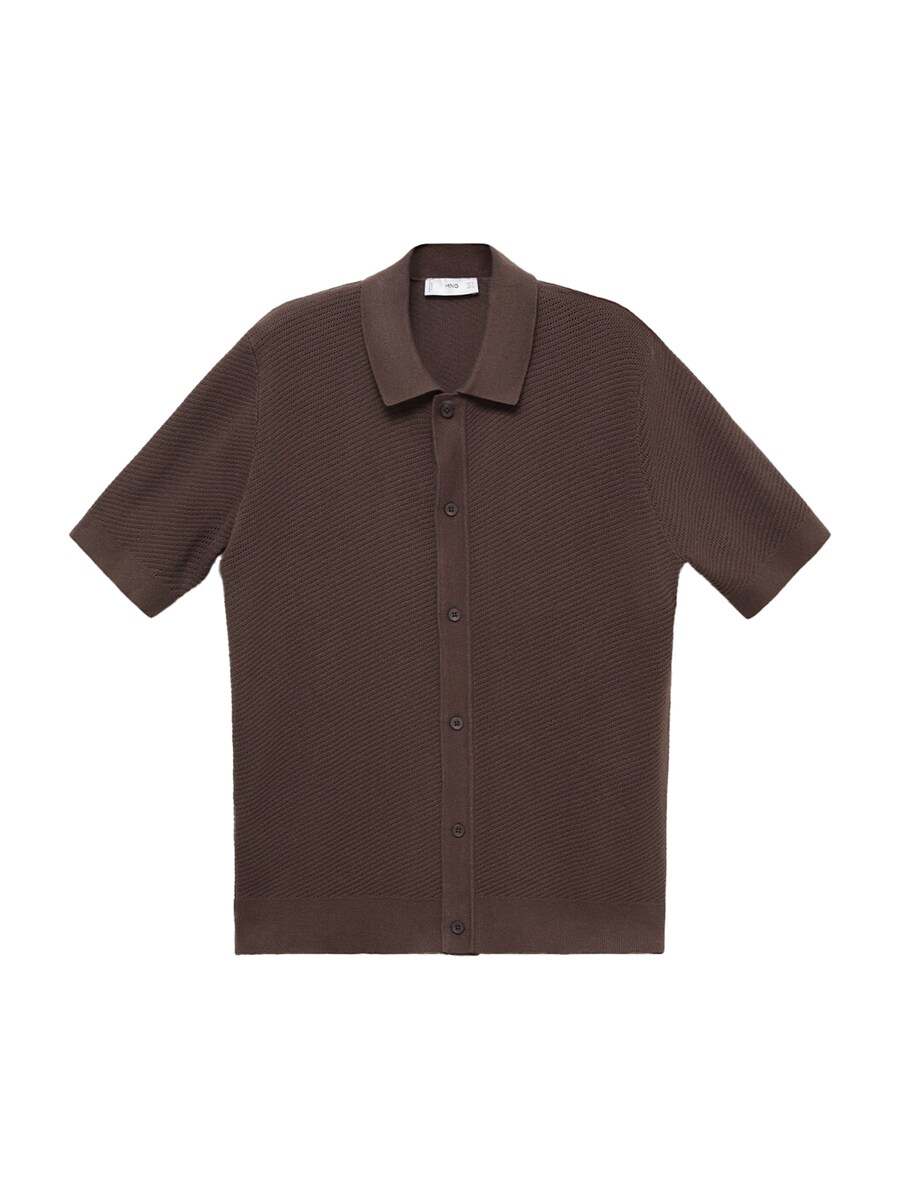 Рубашка на пуговицах классического кроя MANGO MAN Canario, темно-коричневый 
Рубашка на пуговицах классического кроя MANGO MAN Canario, темно-коричневый