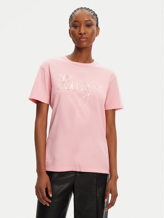 Футболка обычного кроя Damacia_5 50544868 Hugo, розовый 
Футболка обычного кроя Damacia_5 50544868 Hugo, розовый