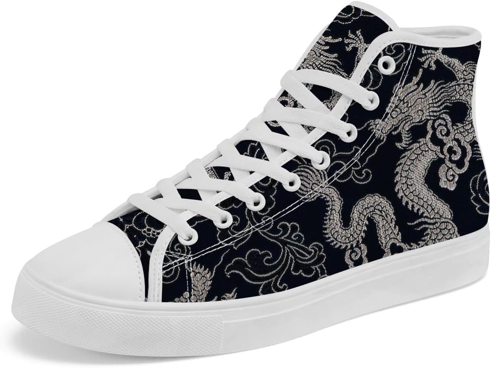 Кеды на высокой подошве Dragon из холща, высокие кроссовки с шнуровкой, повседневная обувь для мужчин и женщин Chebing, черный
Кеды на высокой подошве Dragon из холща, высокие кроссовки с шнуровкой, повседневная обувь для мужчин и женщин Chebing, черный