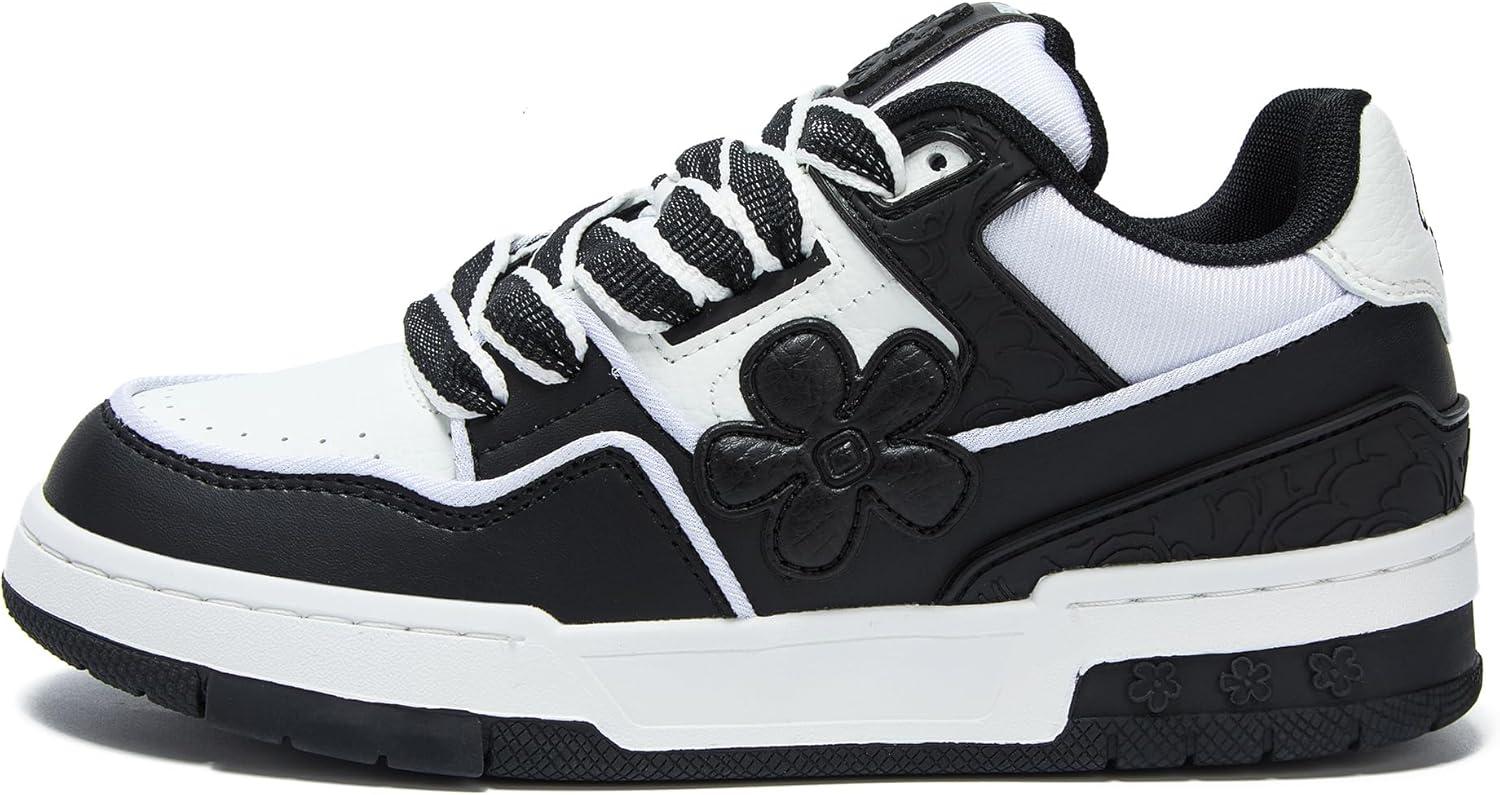 Модные кроссовки для мужчин и женщин - роскошные дизайнерские туфли из премиальной коровьей кожи - дышащие и удобные теннисные ходовые кроссовки для повседневной носки We Flower, черный
Модные кроссовки для мужчин и женщин - роскошные дизайнерские туфли из премиальной коровьей кожи - дышащие и удобные теннисные ходовые кроссовки для повседневной носки We Flower, черный