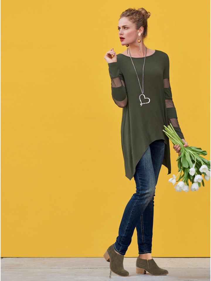 Рубашка с длинными рукавами зеленого цвета Heine
Рубашка с длинными рукавами зеленого цвета Heine