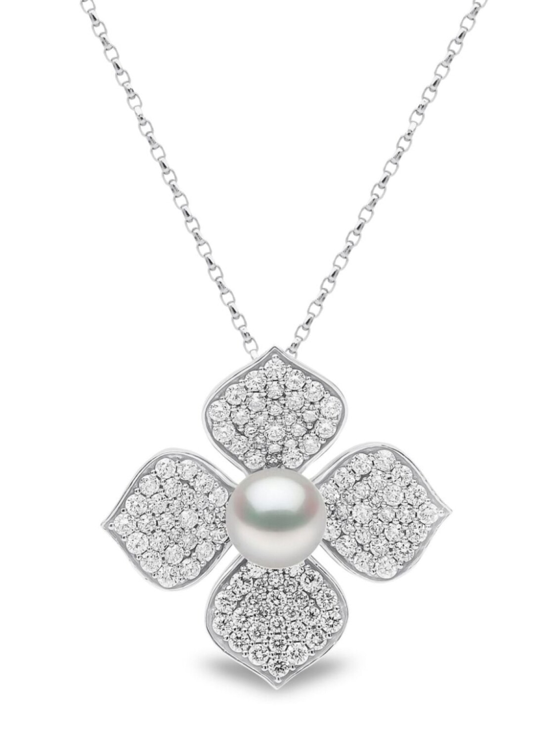 Подвеска Petal из белого золота с жемчугом и бриллиантами Yoko London, серебряный
Подвеска Petal из белого золота с жемчугом и бриллиантами Yoko London, серебряный