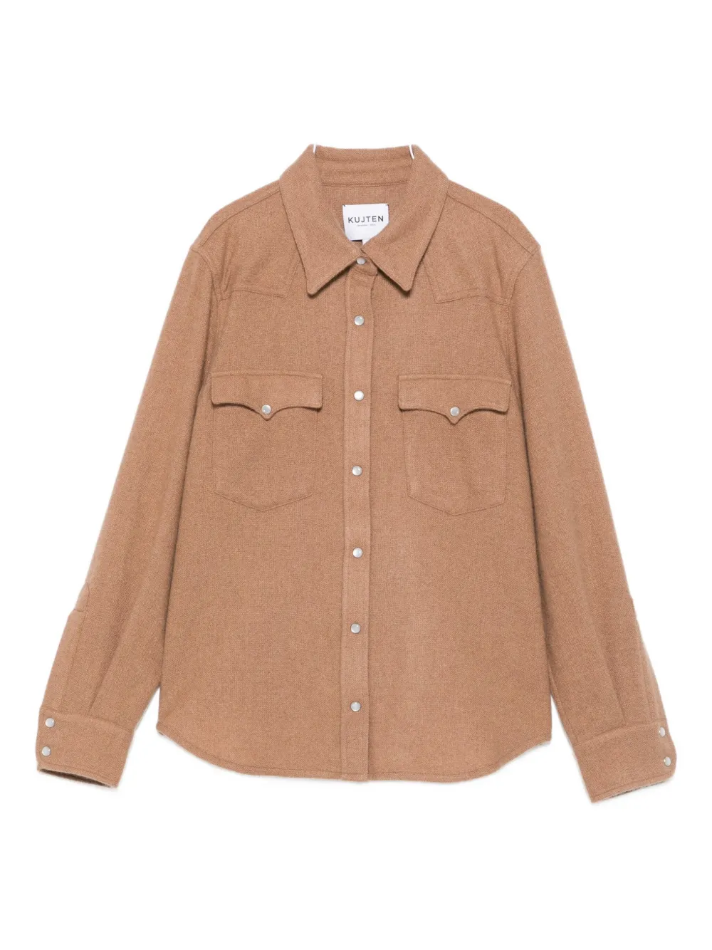 Рубашка с застежкой на пуговицы и карманом-клапаном kujten, коричневый 
Рубашка с застежкой на пуговицы и карманом-клапаном kujten, коричневый