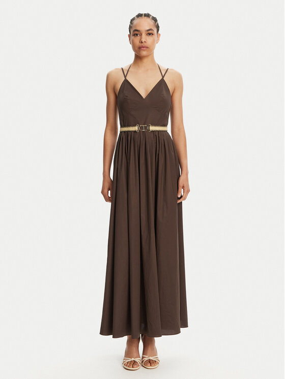 Летнее платье стандартный крой 251TT2100 Twinset, коричневый
Летнее платье стандартный крой 251TT2100 Twinset, коричневый