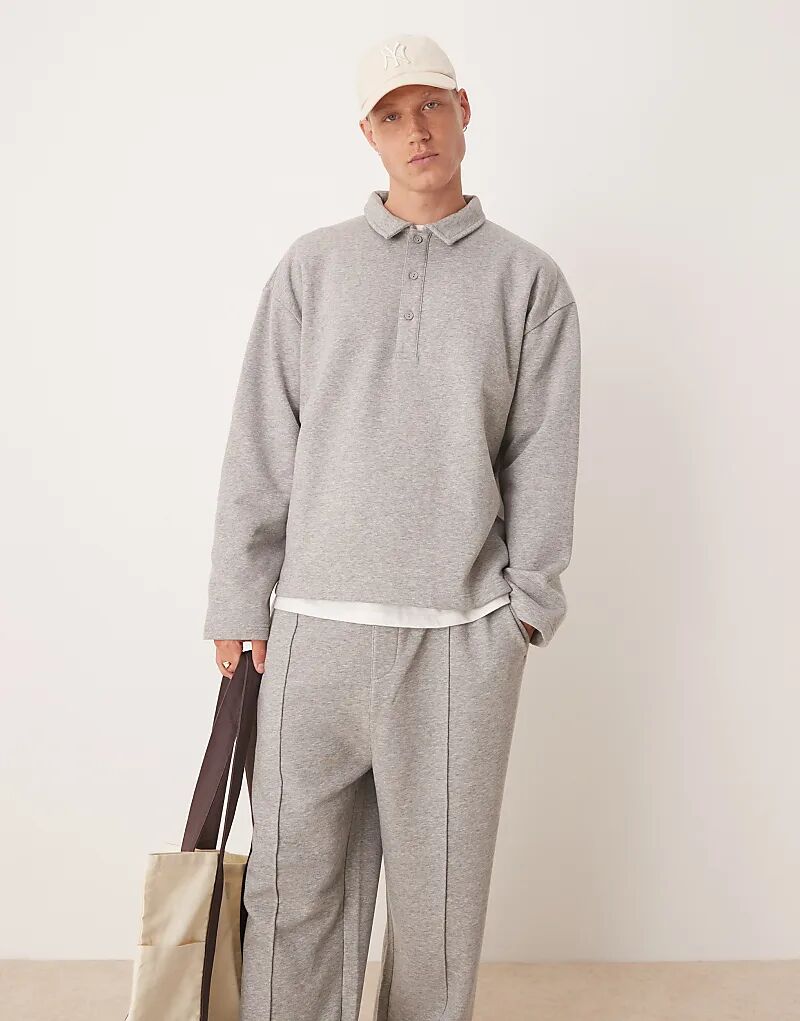 Толстовка-поло свободного кроя ASOS DESIGN цвета «меланжевый серый» — часть комплекта
Толстовка-поло свободного кроя ASOS DESIGN цвета «меланжевый серый» — часть комплекта