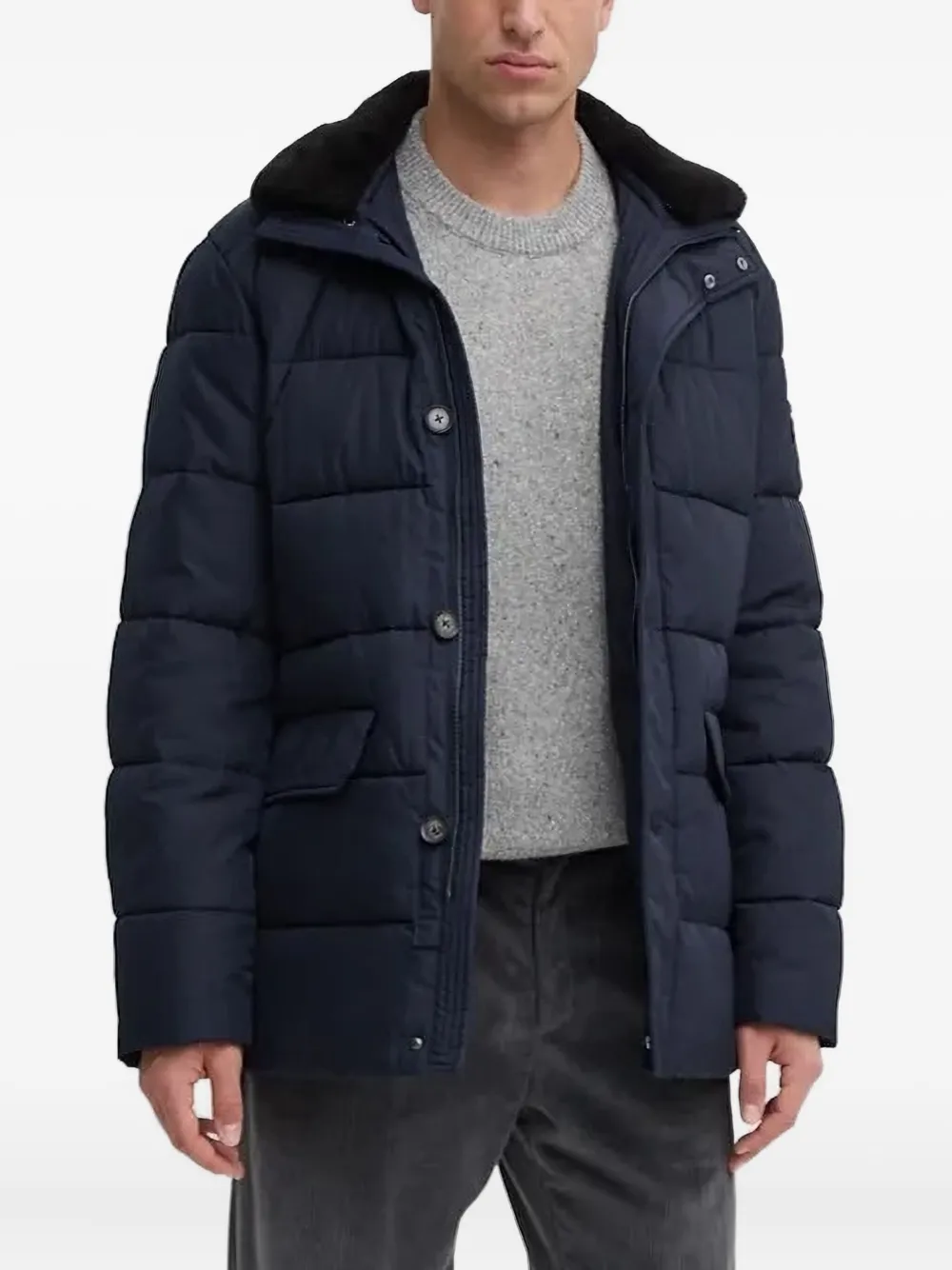 Стеганая куртка с капюшоном Joop!, синий 
Стеганая куртка с капюшоном Joop!, синий