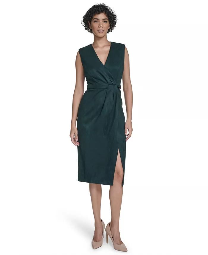 Женское платье миди с боковой цепочкой Calvin Klein, зеленый
Женское платье миди с боковой цепочкой Calvin Klein, зеленый