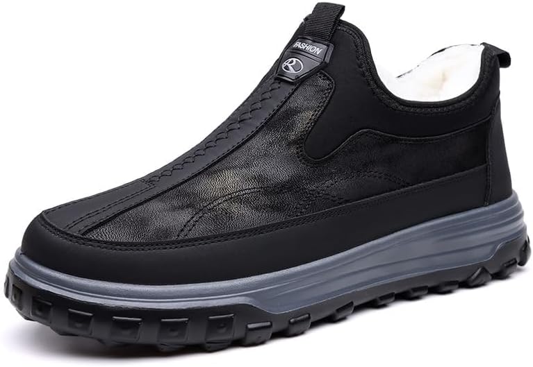 Мужские теплые зимние ботинки ZDLJYL с меховой подкладкой, водонепроницаемые, противоскользящие, легкие ботильоны для повседневной носки и походов на открытом воздухе, черный
Мужские теплые зимние ботинки ZDLJYL с меховой подкладкой, водонепроницаемые, противоскользящие, легкие ботильоны для повседневной носки и походов на открытом воздухе, черный