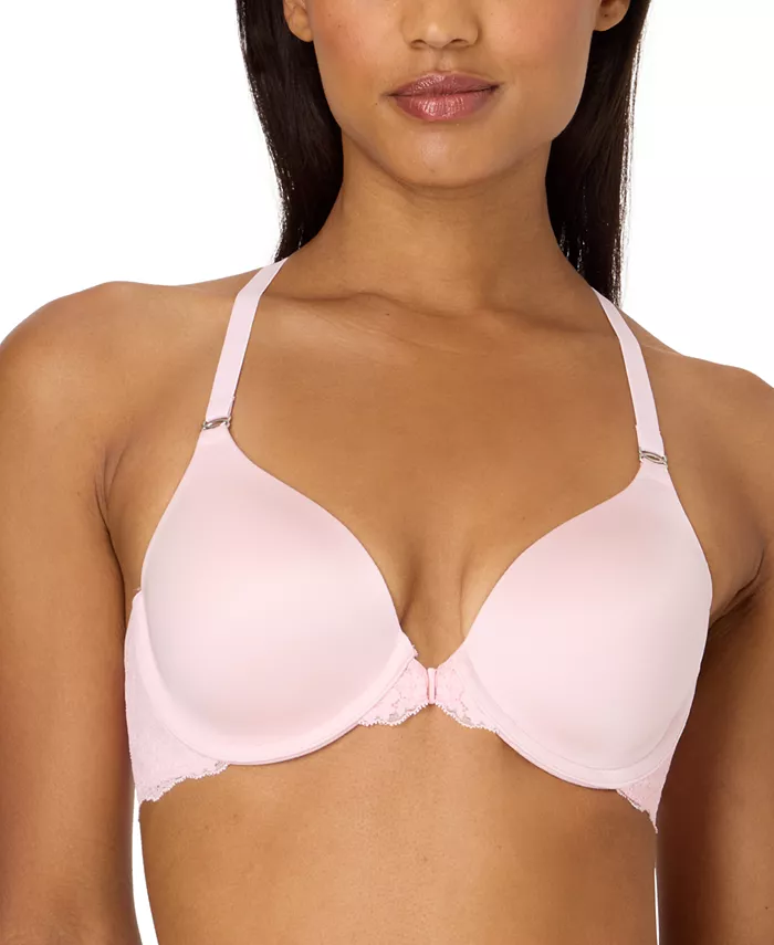 Один бюстгальтер с кружевом, модельный T-образный силуэт сзади, на косточках, с застежкой спереди 7112 Maidenform, мультиколор 
Один бюстгальтер с кружевом, модельный T-образный силуэт сзади, на косточках, с застежкой спереди 7112 Maidenform, мультиколор