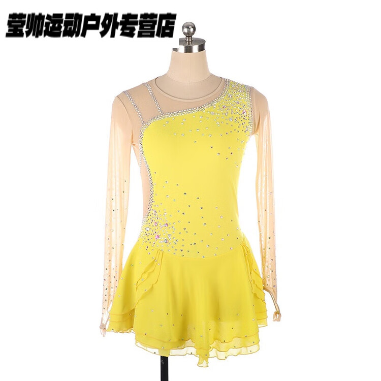HEAD Фигурное катание костюм для выступлений платье Customized детское девичье соревнование юбка Colorful Rhinestones Yellow L
HEAD Фигурное катание костюм для выступлений платье Customized детское девичье соревнование юбка Colorful Rhinestones Yellow L