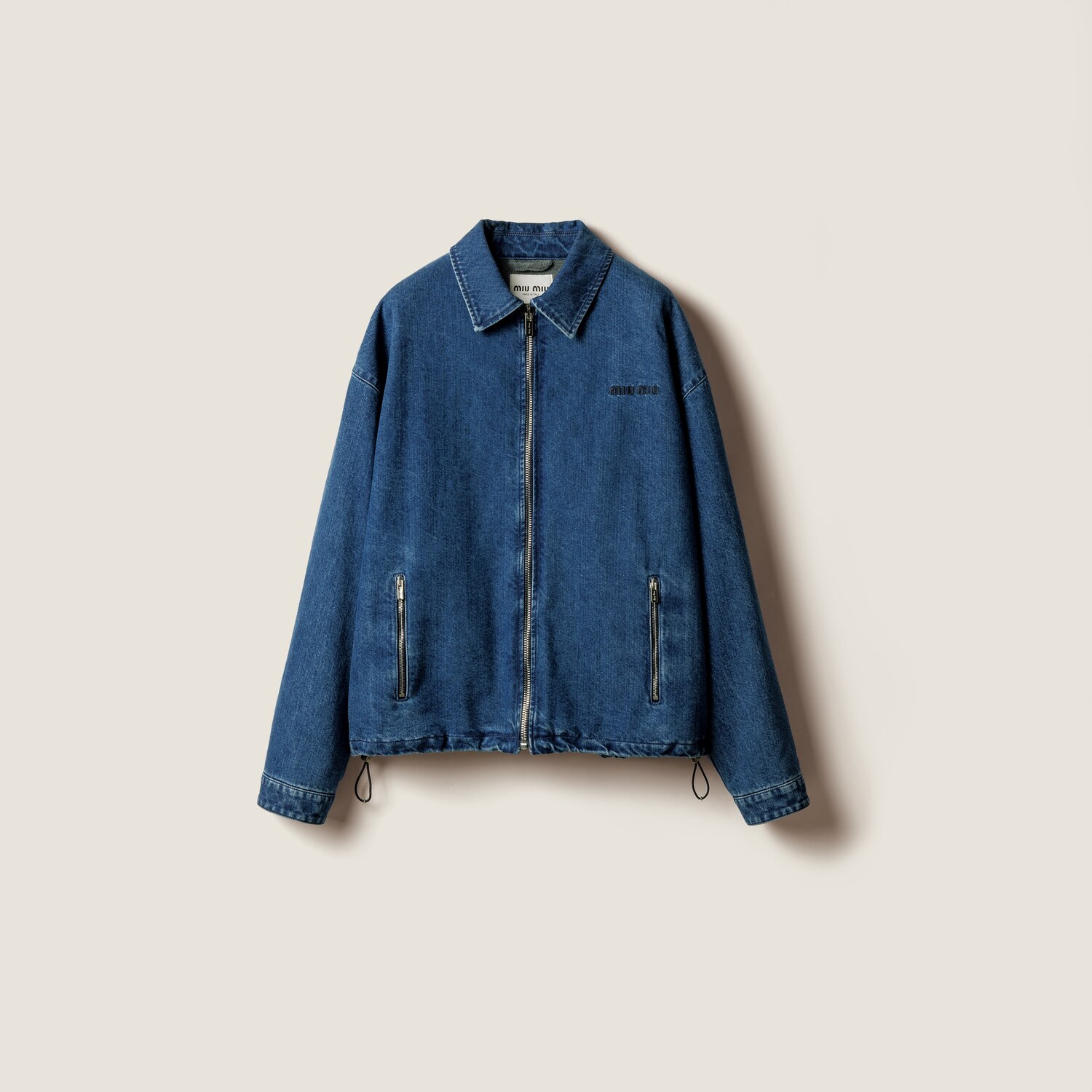 Джинсовая куртка-блузон из кашемира MIU MIU, синий
Джинсовая куртка-блузон из кашемира MIU MIU, синий