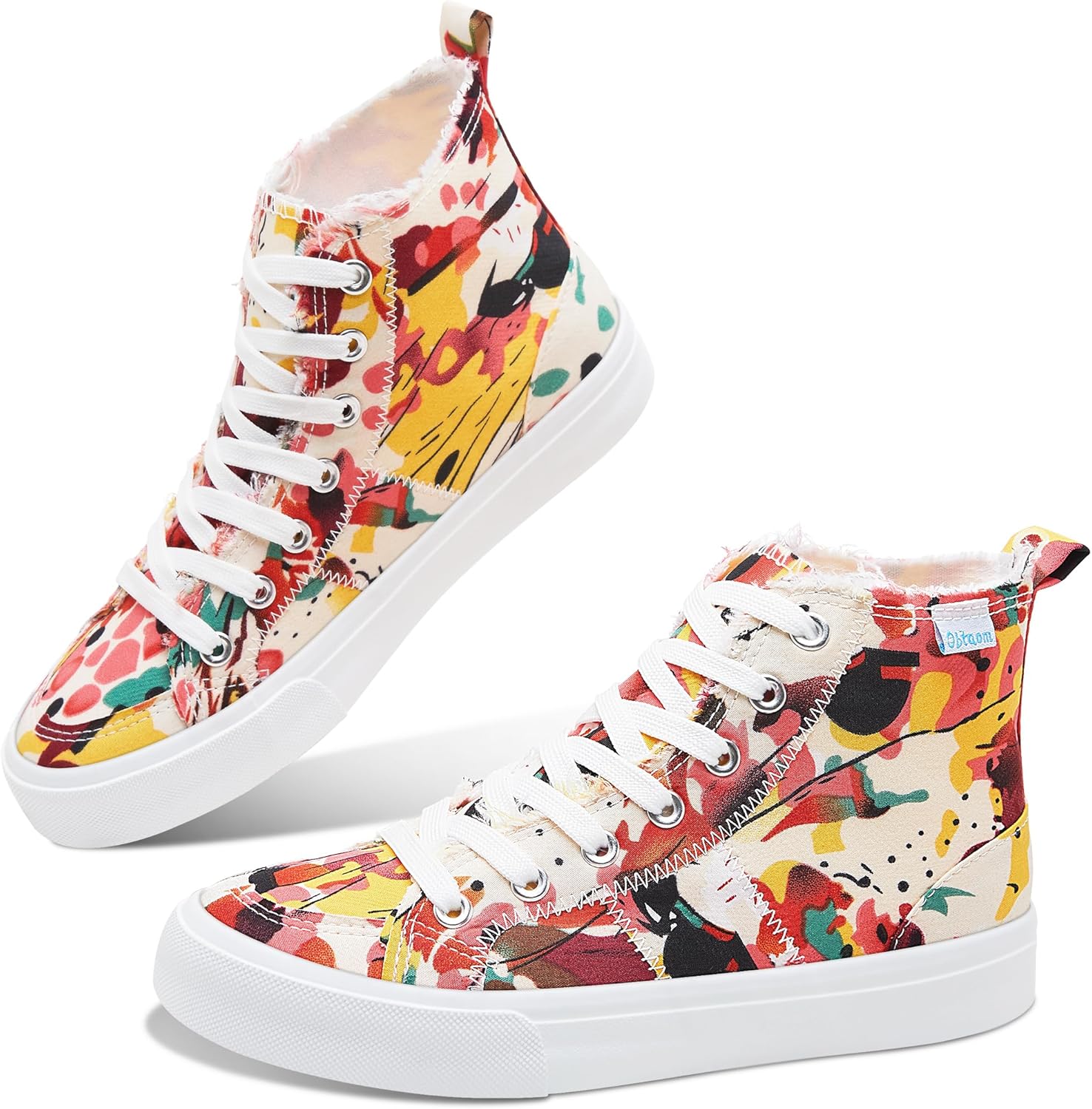 Женские/мужские высокие кеды Obtaom на средней голени, модные повседневные кроссовки с шнуровкой, из потертого холща, красный/розовый
Женские/мужские высокие кеды Obtaom на средней голени, модные повседневные кроссовки с шнуровкой, из потертого холща, красный/розовый