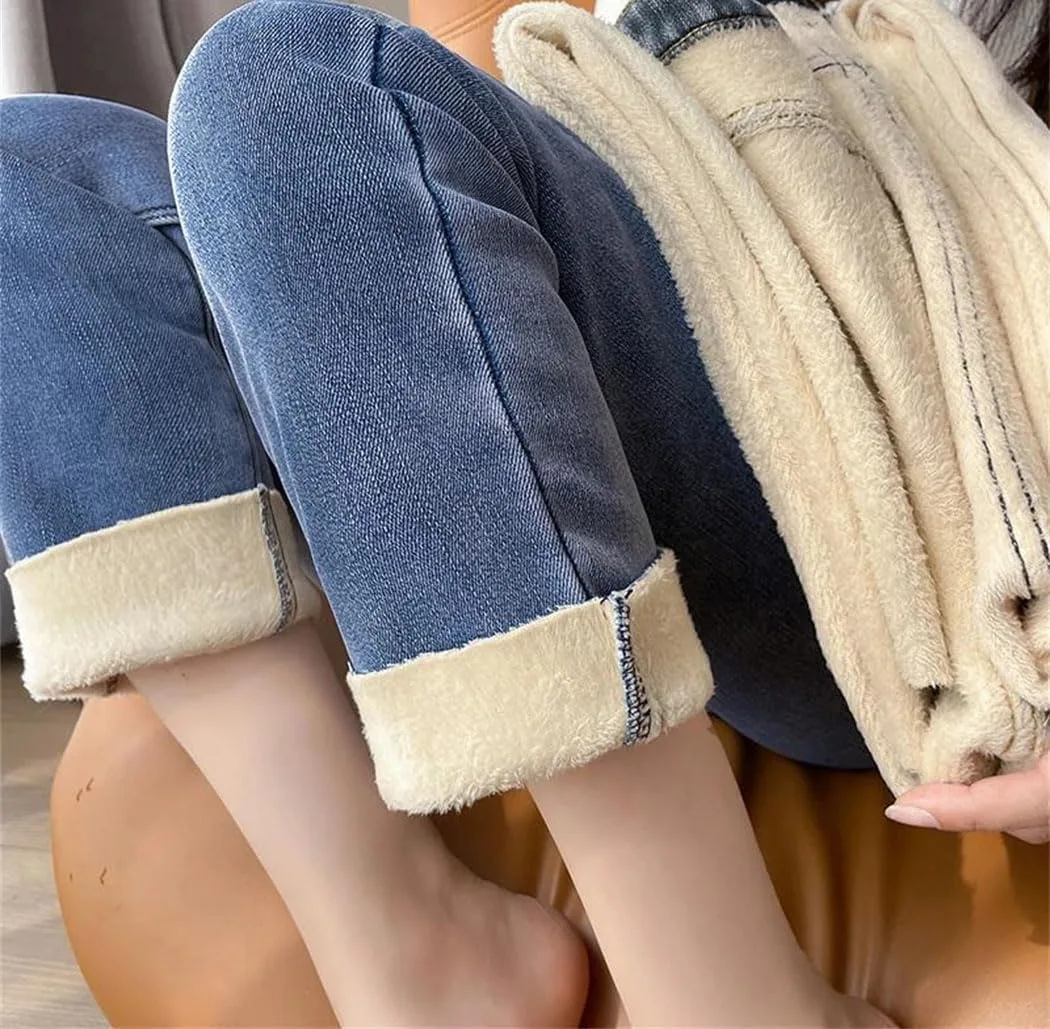 Женские зимние утепленные джинсы с флисовой подкладкой
Женские зимние утепленные джинсы с флисовой подкладкой