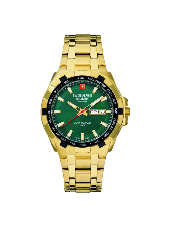 Swiss Military Кварцевые часы 7043.1114SAM в золотом исполнении
Swiss Military Кварцевые часы 7043.1114SAM в золотом исполнении