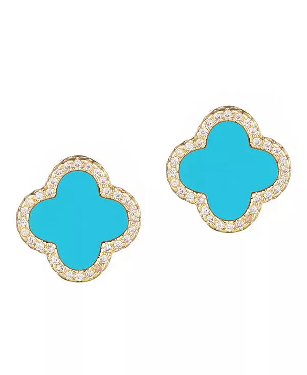 Серьги-Гвоздики с клевером и кубическим цирконием Adornia, blue
Серьги-Гвоздики с клевером и кубическим цирконием Adornia, blue