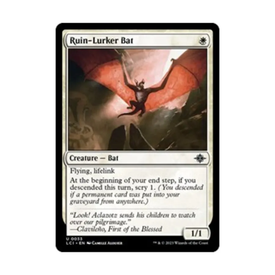 CCG Летучая мышь-разрушитель (U), MTG - The Lost Caverns of Ixalan
CCG Летучая мышь-разрушитель (U), MTG - The Lost Caverns of Ixalan