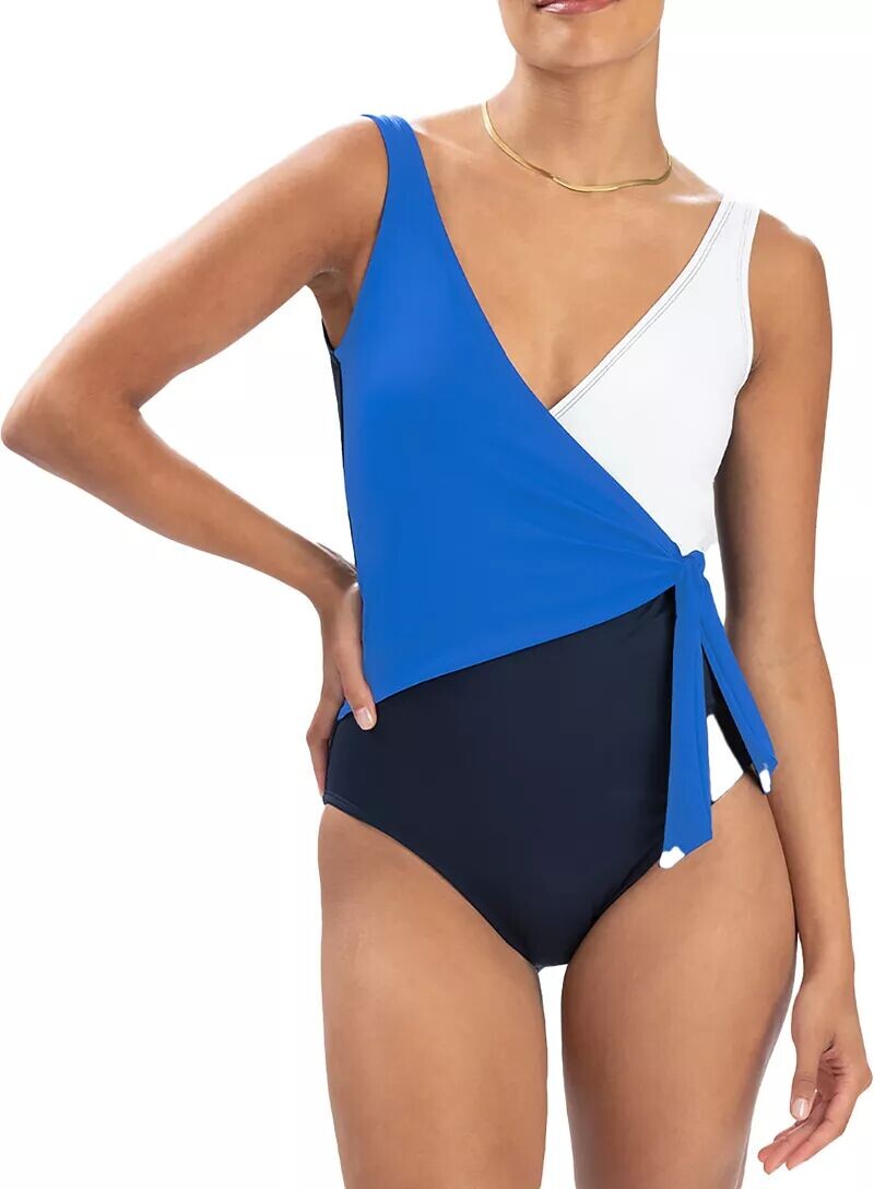 Женский однотонный купальник Dolfin с умеренным запахом спереди
Женский однотонный купальник Dolfin с умеренным запахом спереди