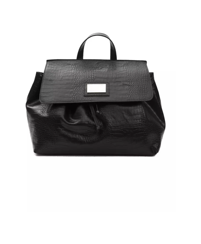 Черная кожаная сумка-трансформер через плечо Pompei Donatella, черный
Черная кожаная сумка-трансформер через плечо Pompei Donatella, черный