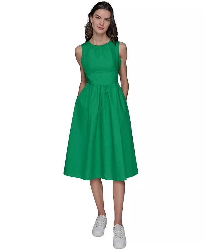 Женское платье A-силуэта из поплина с бантом на спине KARL LAGERFELD PARIS, зеленый
Женское платье A-силуэта из поплина с бантом на спине KARL LAGERFELD PARIS, зеленый