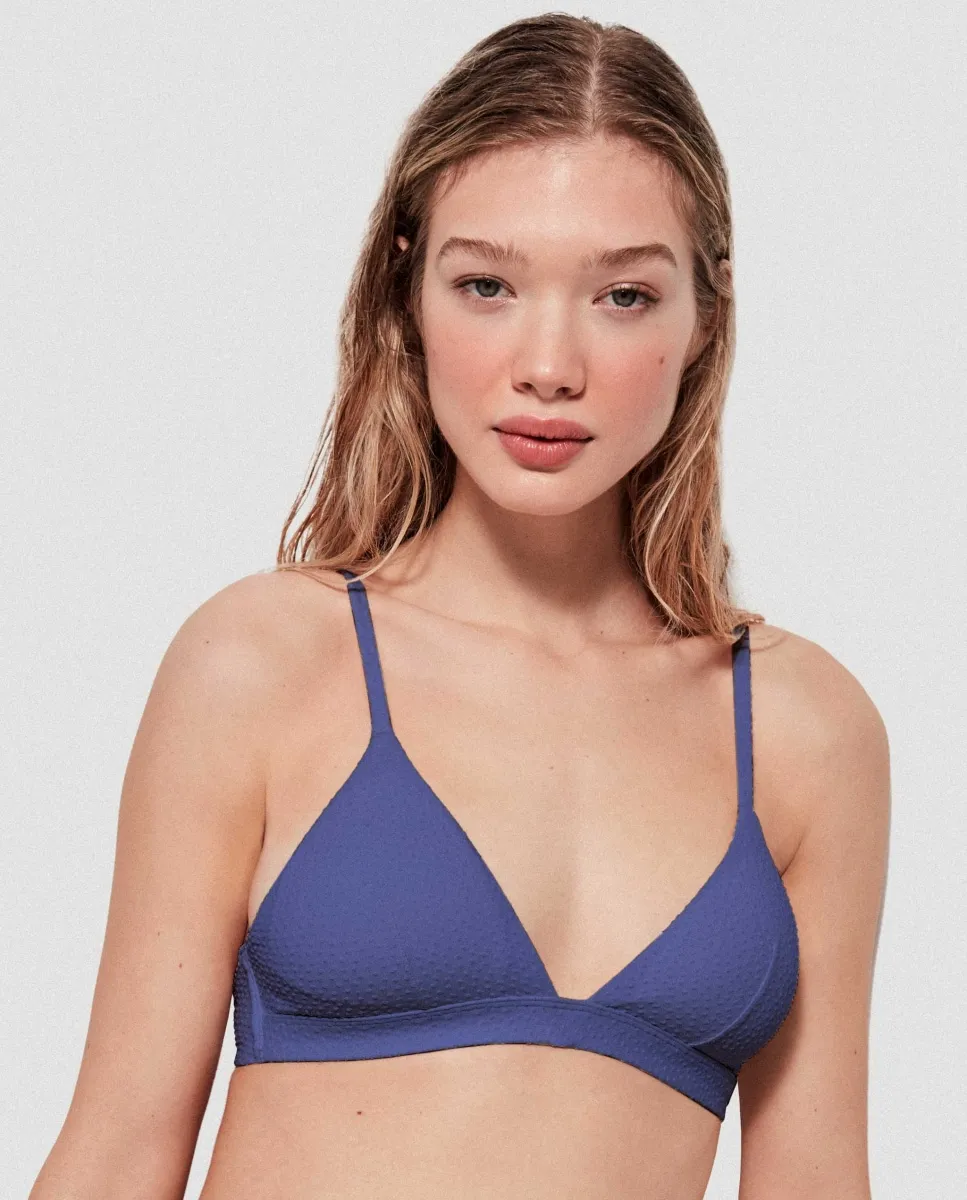 Верх бикини без косточек и со съемной пеной Gisela, синий
Верх бикини без косточек и со съемной пеной Gisela, синий