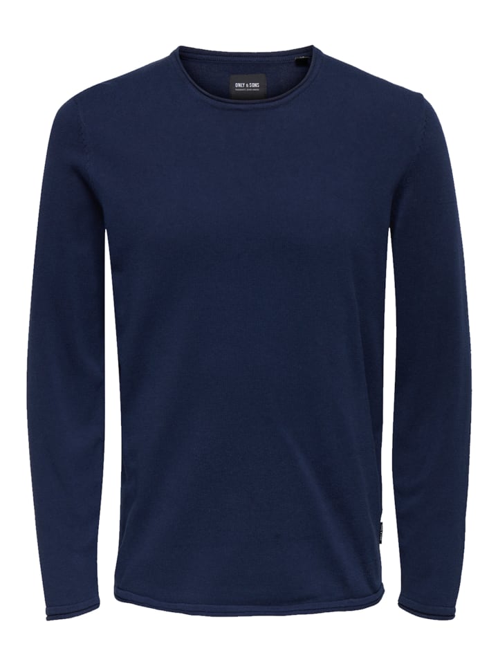 Only&Sons Пуловер 'ONSJIM Reg 12 Crew Knit CS' синего цвета
Only&Sons Пуловер 'ONSJIM Reg 12 Crew Knit CS' синего цвета