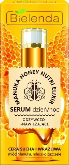 Питательная и увлажняющая сыворотка для дня и ночи, 30 г Bielenda, Manuka Honey Nutri Elixir
Питательная и увлажняющая сыворотка для дня и ночи, 30 г Bielenda, Manuka Honey Nutri Elixir