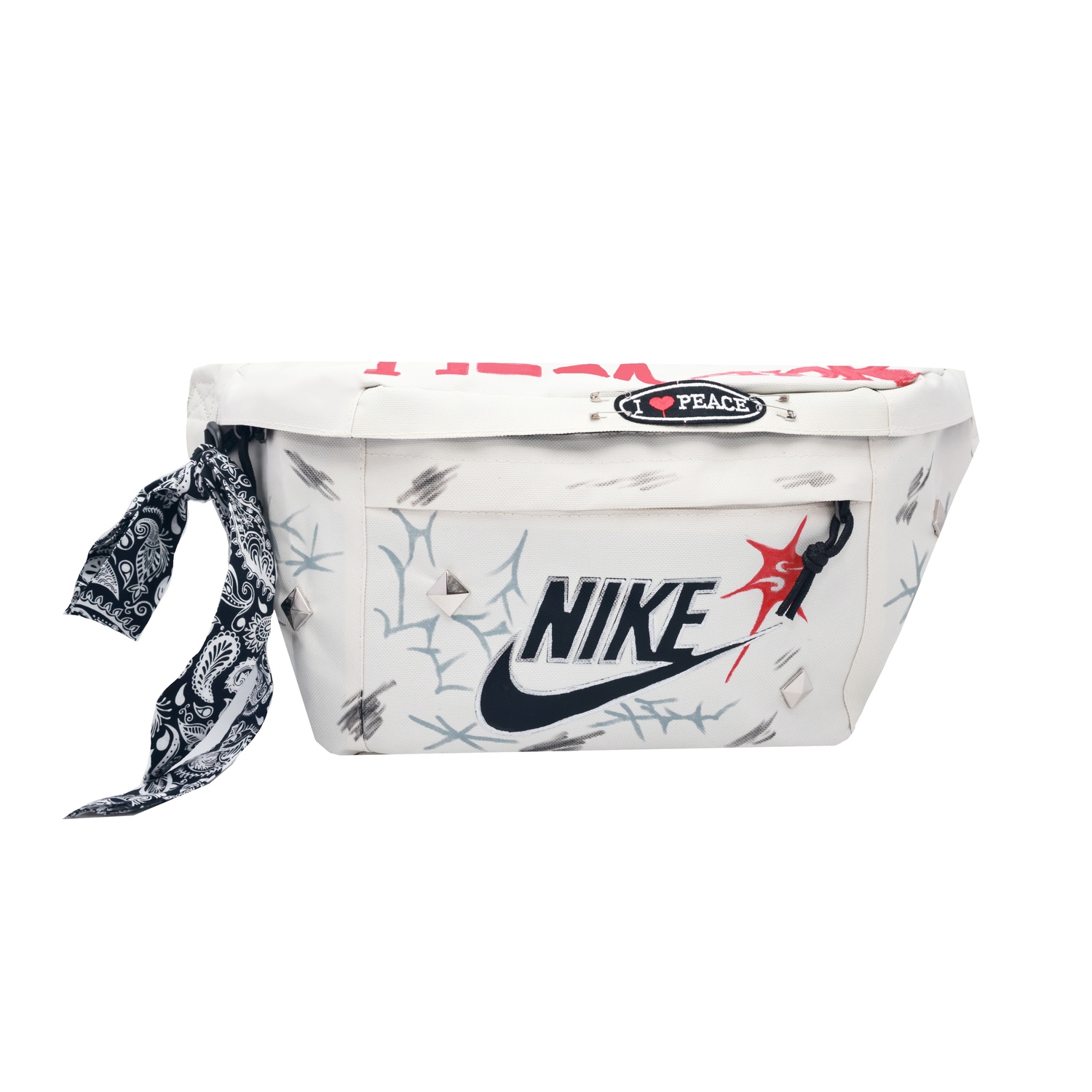 Nike Тканевый поясной рюкзак в стиле граффити с брызгами краски унисекс, Multicolor
Nike Тканевый поясной рюкзак в стиле граффити с брызгами краски унисекс, Multicolor