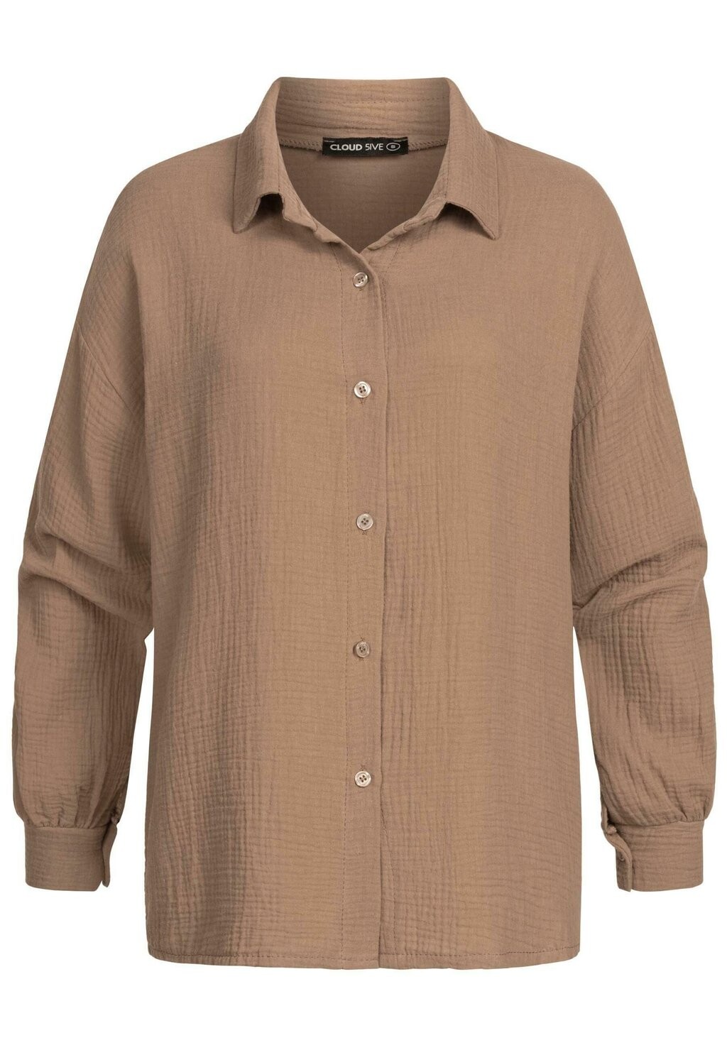 Блузка на пуговицах Cloud 5ive, коричневый 
Блузка на пуговицах Cloud 5ive, коричневый