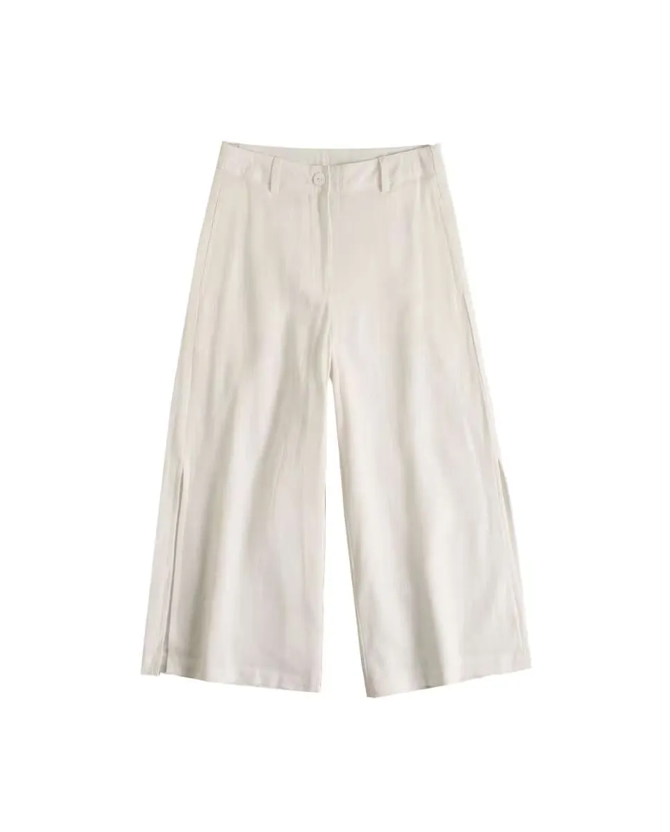 Белые брюки-кюлоты для девочки с разрезами Dadati, белый
Белые брюки-кюлоты для девочки с разрезами Dadati, белый